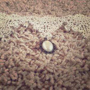A Beautiful White Choker.
